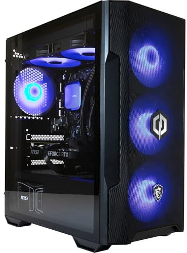 CyberPowerPC x MSI PBM Gaming PC - AMD Ryzen 7 9800X3D, Nvidia RTX 5080 16GB, 32GB RAM, 2TB NVMe SSD, 1000W 80+ PSU, Wi-Fi, Liquid Cooling, Windows 11, Forge 320R Airflow