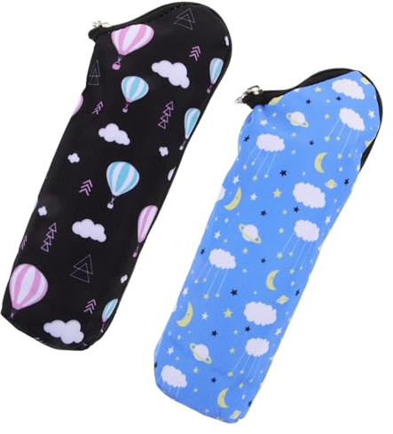 VANZACK Isolierte Babyflaschentaschen mit Wärmetasche zum Warm und Kalthalten aus Polyester 2 Stück mit Befestigung Am Kinderwagen Passend für Babyflaschen für Outdoor und Alltag