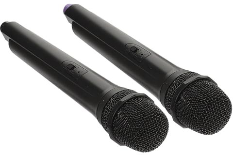CLISPEED 2 pièces Microphone Plastique Simulé pour Accessoire de Karaoké Couleur Aléatoire pour Spectacles et Fêtes Couleur Aléatoire Couleur Aléatoire