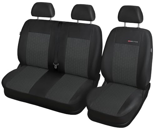 MOTOS Fundas universales para Asientos de Coche para Opel MOVANO Funda Asiento Coche Delantero con Sistema de Airbag Activo, Ajuste, Material de Tres Capas, Aspecto Elegante, Aplicación Versá