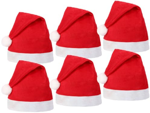Santa Magix Weihnachtsmütze Nikolausmütze Werbeartikel rot mit Bommel wm-32