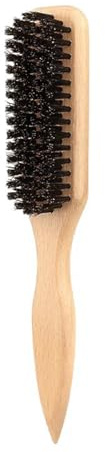 Boar Bristle Slick Back Hair Brush,Boar Brush,Smoothing Brushs, Smoothing Hair Brushes Reducing Hairs Breakage Backcombing & Teasing Hairbrush with Wide Rat Tail, and Teasing Men Women