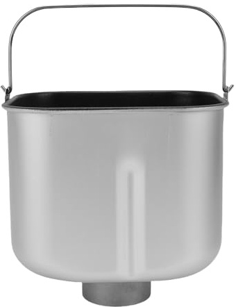 Aramox Bread Machine Bucket Anti Stick Mixing Bread Pan with Kneading Paddle Stainless Steel Replacement for Morphy Richards 48285 48286 48282 48261 48281 48280 (Short)