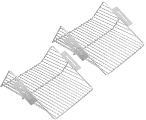 FOMIYES Rejilla de Drenaje Lateral de Acero Inoxidable 2 Pcs, Filtro Antiobstrucción para Canalones Exteriores, Protección contra Hojas y Residuos, Cubierta de Malla para Desagües de
