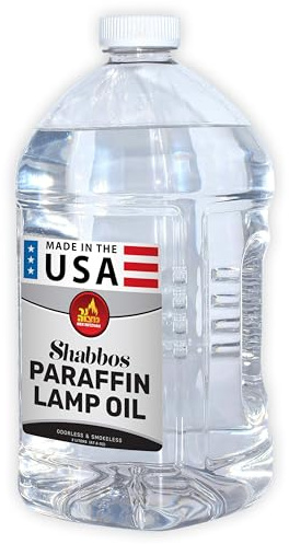 Ner Mitzvah Paraffin Lamp Oil - Clear Smokeless, Odorless, Clean Burning Fuel for Indoor and Outdoor Use - 2 Liter (67.6 oz)