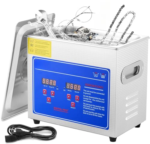 Limpiador UltrasóNico Profesional De 3L De 120 W Con Temporizador Digital Y CalefaccióN De Acero Inoxidable Para Joyas, Gafas Dentadas Herramientas Tarjetas De Circuito, Piezas De Repuesto Personal