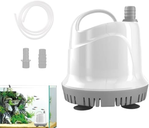 Nankoyal Pompa per fontana, piccola pompa silenziosa per acquario, circolazione da giardino e stagno, per interni ed esterni, per bagno di tartarughe, casa, pesci