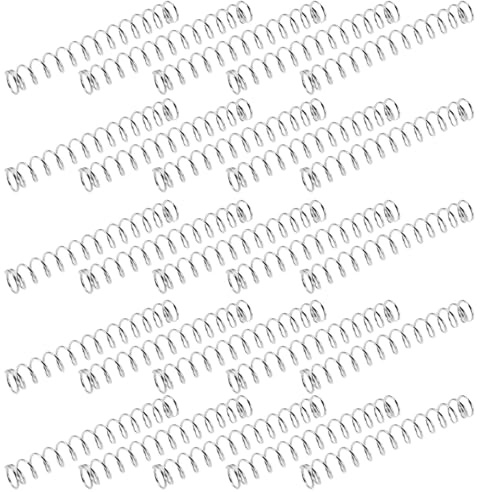 GARIOUANS 50 Pièces Lot de Ressorts de Compression Acier Inoxydable pour Stylo à Bille Ressorts de Remplacement pour Réparation et Recharge de Stylos Rétractables Accessoires de Bureau et