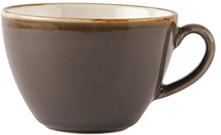 Olympia Kiln HC392 X 6 Smoke Cup 340Ml Kitchen Restaurant Catering Mug Porcelain, Grey