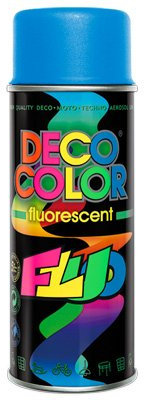 Deco Color DC Lackspray Neon 400ml freie Farbauswahl (Neonlack Blau 400ml)