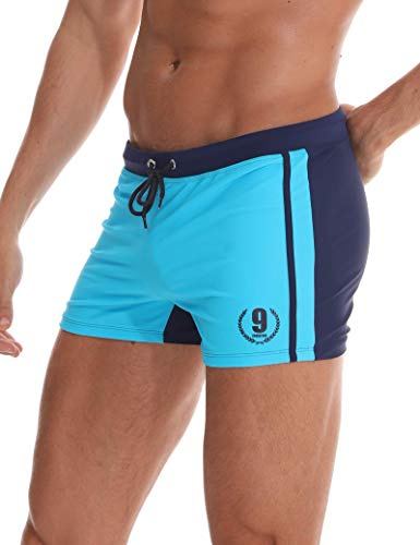 Arcweg Badehose Herren Eng Kurz Badeshorts mit Tunnelzug Schwimmhose Wassersport Kurze Hose UV Schutz Jungen Schwimmwear Schulschwimmen