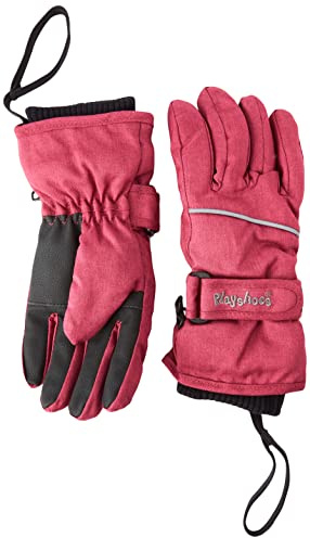 Playshoes Unisex Kinder Finger Winter-Handschuhe mit Klettverschluß