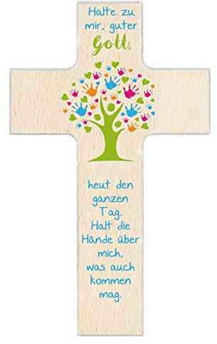 Fritz Cox Kinderkreuz- Lebensbaum 'Halte zu mir' 15cm natur