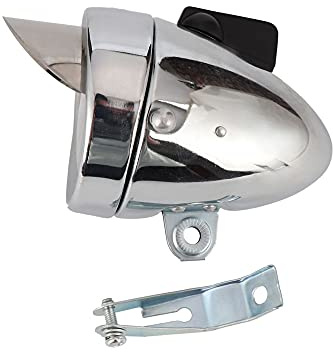 Bike Front Light LED Vintage 1LED Bicycle Headlight Taillight Super Bright High Lumens Electroplate Surface Treatment with Mounting Bracket Powered by AAA Battery(Not Included) Bike Accessory