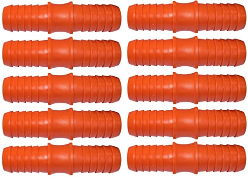 AERZETIX - Juego de 10 Racores de Reparación Acanalado 3/4'' x 3/4'' - Empalme de Reparación Manguitos para Manguera de Jardín - en Plástico - 19mm
