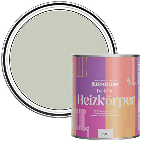 Rust-Oleum, grün Heizkörperfarbe, hitzebeständig, geruchsarm in Matt Finish - Aloe 750ML