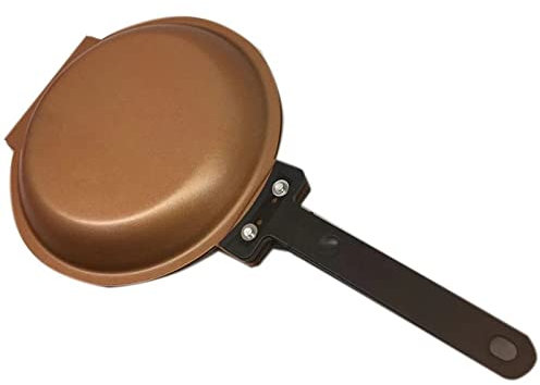 Bratpfannen, antihaftbeschichtet, Bratpfanne, doppelseitig, Pfannkuchen-Pfanne, Ei, Steak, Grill, Kochtopf, Pfannkuchen-Maschine, 1 Stück