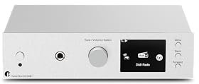 Pro-Ject Tuner Box S3 DAB+, Internetradio mit DAB, DAB+ & FM Tuner, Fernbedienung, WLAN, Kopfhörerverstärker (Silber)