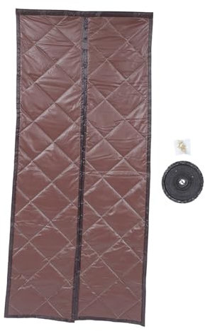 FUNOMOCYA 1set Winter Warm Door Curtain Thicken Wind Pu Material Practical Insulated Design for Home Use for Cold Weather and Energy Saving Easy Installation