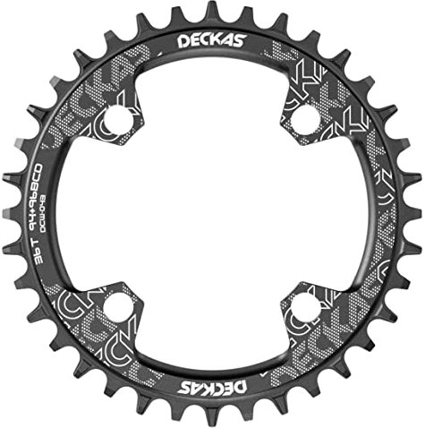 94 mm und 96 mm BCD schmale, breite Zahnung, Fahrrad-Kettenblatt, rund oder oval, 32T, 34T, 36T, 38T, passend für 7 bis 12 Gänge, aus 7075 Aluminium (oval, 36T)