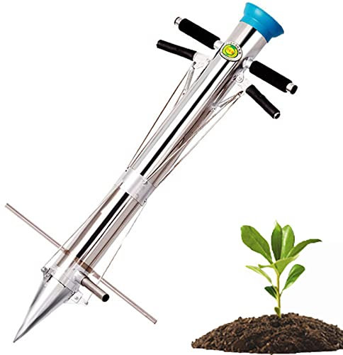Ensemble de planteurs d'ampoules, outils de planteur d'ampoules de jardin à long manche et outil de semis de légumes, transplanteur manuel de plantes for légumes verts, oignon, radis, betteraves, lait