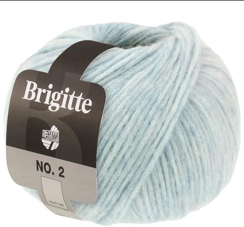 LANA GROSSA Brigitte Nr.2 | Edle Netzgarnstruktur aus Alpaka und Baumwolle | Handstrickgarn aus 47% Alpaka, 45% Baumwolle & 8% Schurwolle | 50g Wolle zum Stricken & Häkeln | 140m Garn FB 65