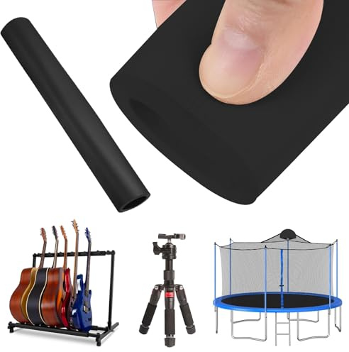Schaumstoffschläuche für Griffstütze, 98 cm Rohrisolierung Schaumstoff, ID 18 22 25 28 32 mm Schaumstoffschlauch für Griffgriffstütze, Fitnessgeräte Dicke 5 mm(Schwarz,32mmx5mmx98cm)