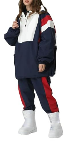 GaoLeAve Herren Ski-Set wasserdichte Snowboard-Anzüge Schneeanzug warme Ski-Kleidung HY033 XS