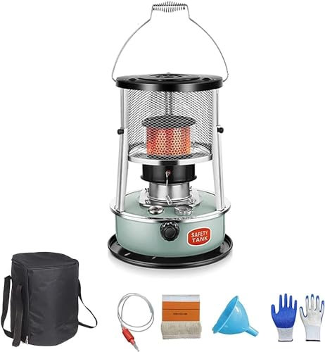 PXDOHQAW Hiking Heater, Portable Outdoor Kerosene Stove Without Electricity, Liftable Heater, 4.5L Capacity, Adjustable Fire