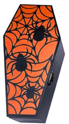 Kixolazr Cajas De Golosinas Ataúd - Cuenco de Halloween para Dulces y Snacks,Caja Espeluznante para Cocina Repisa Estante Mesa,Casa Encantada Fiesta Carnaval Navidad Niños Amigos