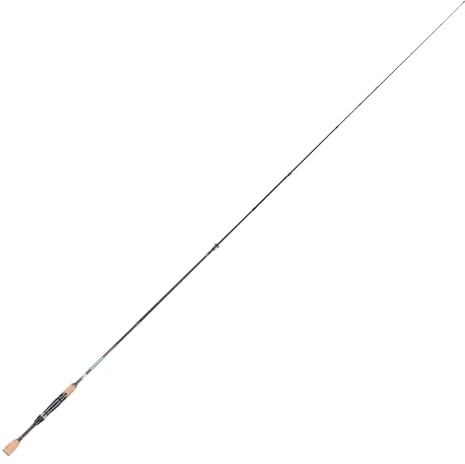 Aumotop Bärbar Kolfiber Resespinnande fiskespö med Halkskydd Av Kork, Lätt 4-delad spö för Resor, med Förvaringsväska (2,1 m)