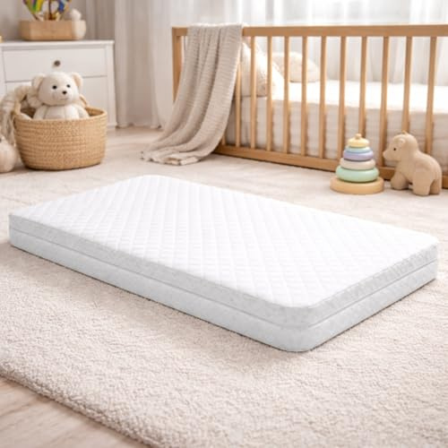 HAGO24 | Kindermatratze 70x140cm | Kaltschaum | Allergikergeeignet | Abnehmbarer Bezug | Schadstofffrei | Atmungsaktiv | Ergonomisch | Kinderbett |