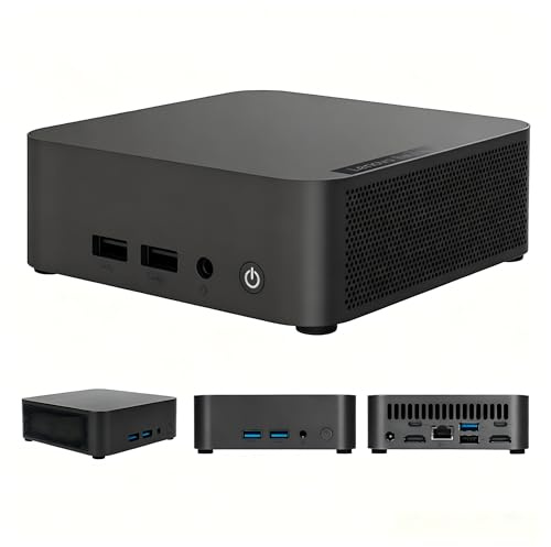 Lenovobaiying NUC 13 Plus Mini-PC mit Intel Core i7-13620H Prozessor, unterstützt vier 4K-Displays, 2,5 G LAN, Wi-Fi 6E, Bluetooth 5.3, kompaktes Design für Büro/Home Entertainment (Barebone)