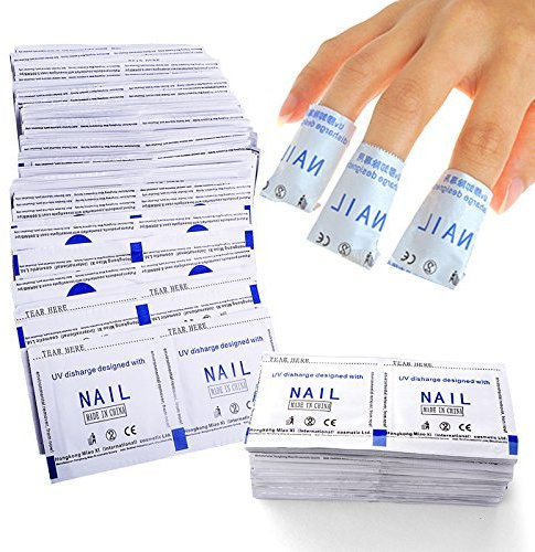 Gemini_mall® 50/100pcs Gel Polish Remover Wraps Pads Foil Nail Art Cleaner Manicure w/Acetone (50pcs)