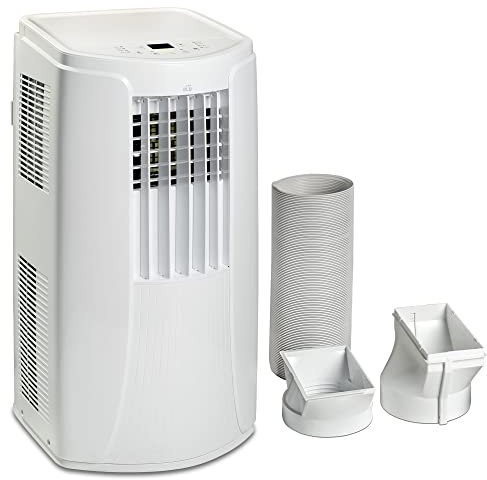 BLU12 12,000BTU Portable Air Conditioner, Heating, Cooling, Dehumidification and Fan, Remote Control, Window Sheet for UK Windows Included, for Rooms Up to 30 Square Metres