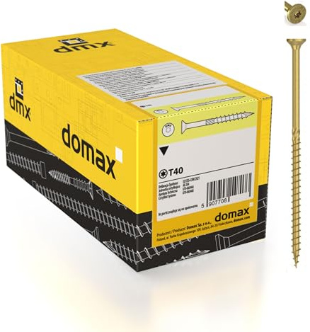200 vis de Construction 6 x 80 mm T30 Tête fraisée Bois Vis construction bois Vis