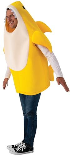 Rubie's Unisex Déguisement Adulte Officiel Baby Shark Avec Musique Kostümzubehör, Gelb, 14