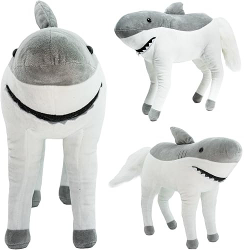 Randimals Pferde-Spielzeug & Hai-Kuscheltier Hybrid - Hork Hai & Pferd Kuscheltier Plush Toy Mix - Knuddelige Kuscheltiere für Mädchen & Jungen - Niedliche Plushies Freundschaft & Abenteuer