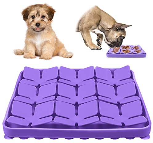 Sniffing Tappeto in Silicone per Cani, Dog Sniffing Mat Snuffle Mat per Cani, Tappetino per Leccare, Lick Mat Dog, Ciotola Cani Mangiare Lento per Addestramento Cani per Giochi Interattivi