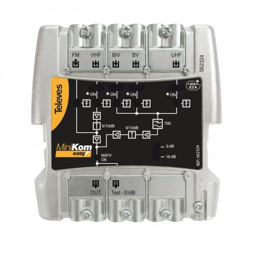 Televes MiniKom EasyF 5-Input Wideband Central Unit 562324