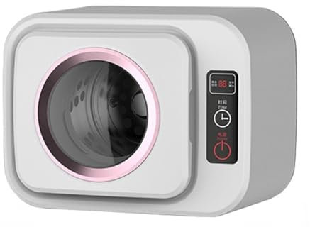 ZMIN Petite Machine de séchage à Tambour Murale, Mini sèche-Linge électrique Portable, sèche-Linge Compact à Chargement Frontal, capacité de séchage des vêtements : 1 kg,Blanc,A