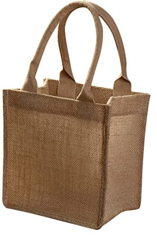 TOPBATHY Retro-umweltfreundliche Jutetasche Jutebeutel Klein Einkaufstasche Aus Sackleinen Jutebeutel Mit Henkeln Sackleinen Strandtasche Tragetasche Luxus Strauß Tasche Einkaufen