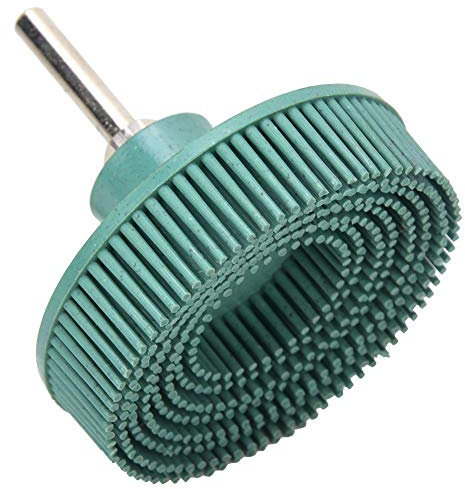 BomDog Roue de Polissage, Disque À Poils de 3 Pouces, Détail En Caoutchouc Émeri, Brosse Abrasive, Ébavurage, Polissage, Meule, Bijoux, Bois, Métal, Polissage/Green