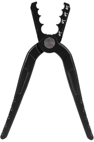 Alicates de Reparación de Tubos de Cobre, Alicates Redondeadores de Tubos de Cuatro Orificios con Brazo de Palanca Extendido para Tubos de 1/4 Pulgadas, 3/8 Pulgadas, 1/2