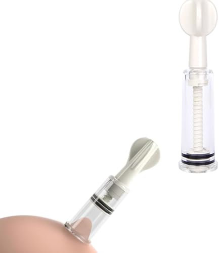 Stimulateurs de Mamelons BDSM – 1 Paire de Nippel Suckers avec Aspiration, Pompe pour Mamelons et Clitoris, Jouet Érotique pour Femmes