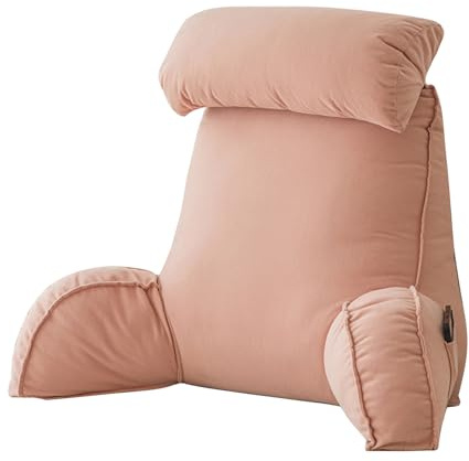 HAOYUES Cuscino per Lettura del Letto,Cuscino per Divano con Braccioli,Parte del Collo Staccabile,Cuscino Relax TV Facile da Pulire,Ideale per la Lettura,Rilassarsi,Guardare la TV