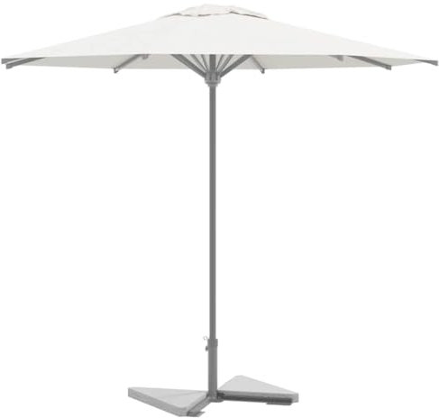 Tidyard Plaques de Poids de Parasol 2 pcs Triangulaire Granit Gris 14kg Base de Lestage, Pied de Parasol pour Parasols, Support de Parasol pour Terrasse, Piscine, Patio, Jardin, Balcon