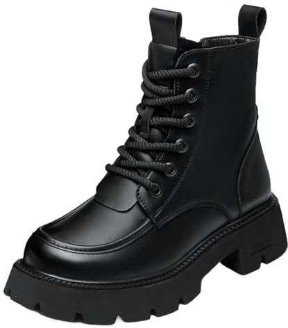Botas cálidas para mujer, botas de esquí al aire libre, gruesas, Black, 39 EU