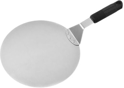 perfk Accessori per Forno a Buccia per Pizza per Cottura, Comodo, con Manico per Pizza Che Gira Acciaio Inossidabile a Buccia per Pizza per Torta