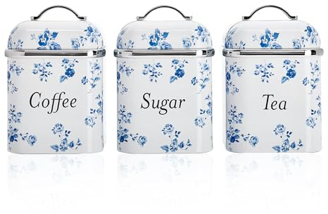 Laura Ashley VQ 3pc Canister Set - China Rose